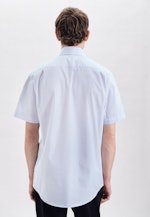 Non-iron Poplin Short sleeve Business Shirt in Regular with Kent-Collar in Light Blue |  Seidensticker Onlineshop