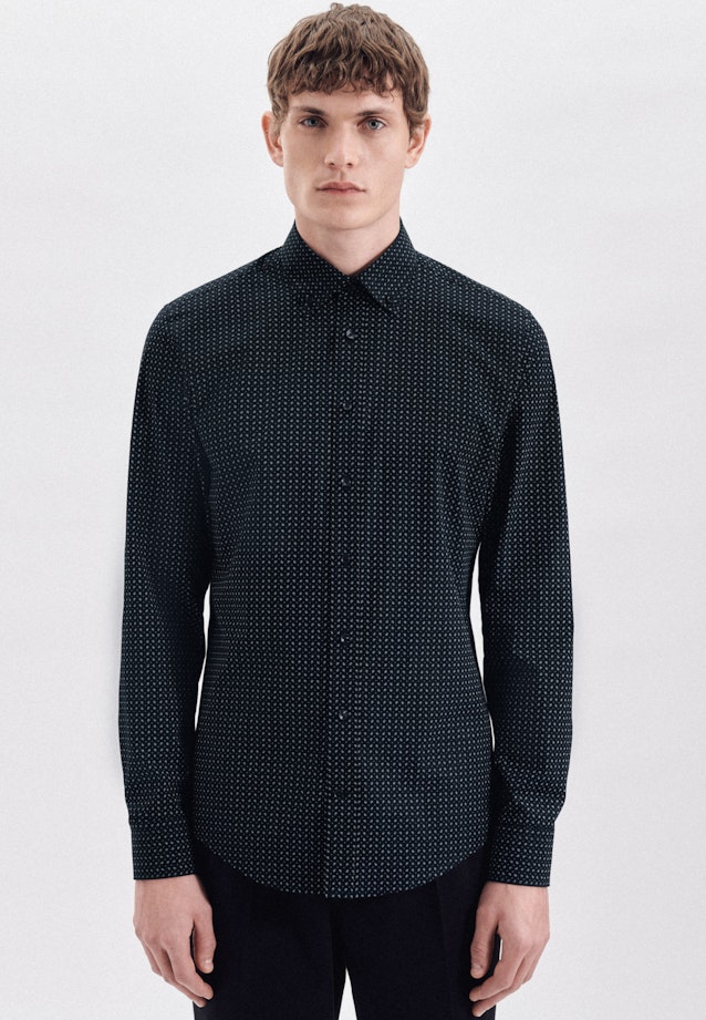 Slim Chemise d'affaires Imprimé in Bleu Foncé |  Seidensticker Onlineshop