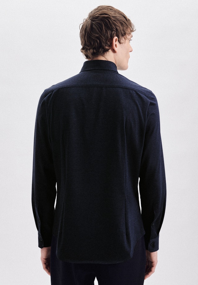 Slim Performancehemd Uni in Dunkelblau |  Seidensticker Onlineshop