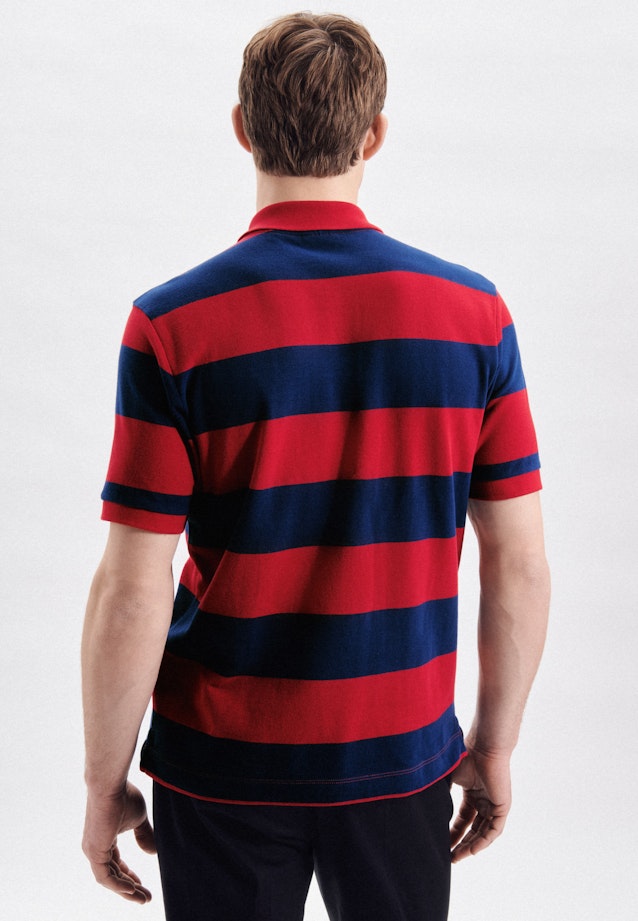 Rundhals Polo-Shirt Regular in Rot |  Seidensticker Onlineshop