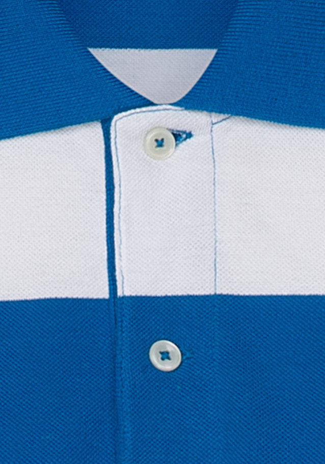 Rundhals Polo-Shirt Regular in Türkis |  Seidensticker Onlineshop