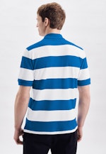 Regular Polo-Shirt Stripes in Turquoise |  Seidensticker Onlineshop