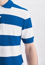 Regular Polo-Shirt Stripes in Turquoise |  Seidensticker Onlineshop