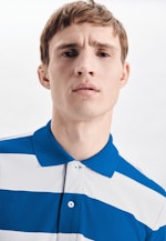 Regular Polo-Shirt Stripes in Turquoise |  Seidensticker Onlineshop