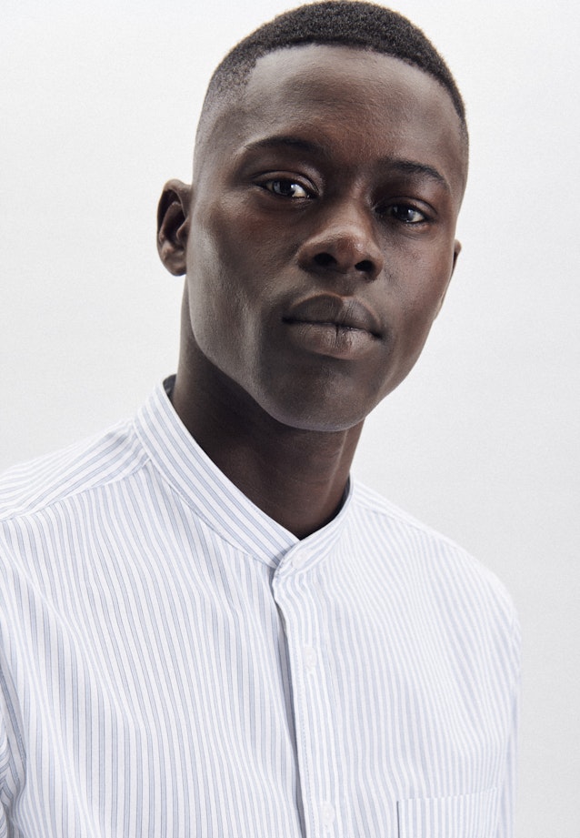 Regular Casual Hemd Streifen in Hellblau |  Seidensticker Onlineshop