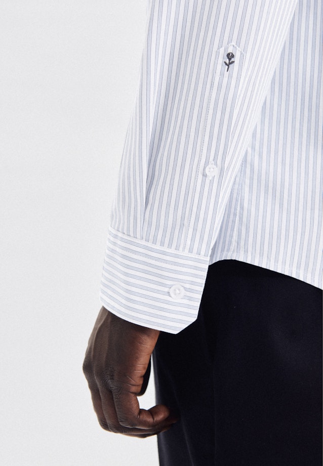 Regular Casual Hemd Streifen in Hellblau |  Seidensticker Onlineshop