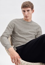 Crew Neck Pullover Uni in Grey |  Seidensticker Onlineshop