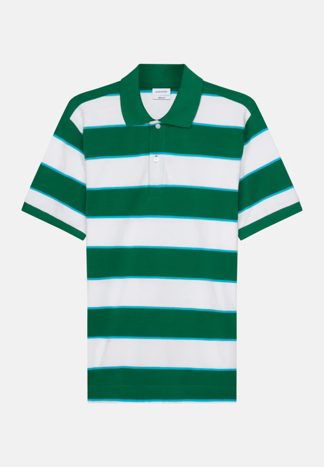 Regular Polo rayures in Vert |  Seidensticker Onlineshop