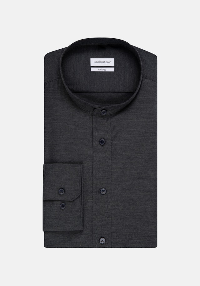 Chemise Business Shaped Twill (sergé) Col Montant in Gris |  Seidensticker Onlineshop