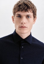 Shaped Performance shirt Uni in Dark Blue |  Seidensticker Onlineshop