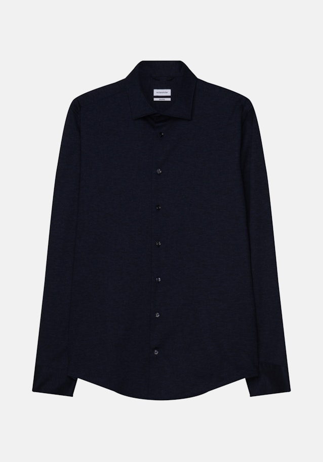Performance shirt in Shaped with Kent-Collar in Dark Blue |  Seidensticker Onlineshop