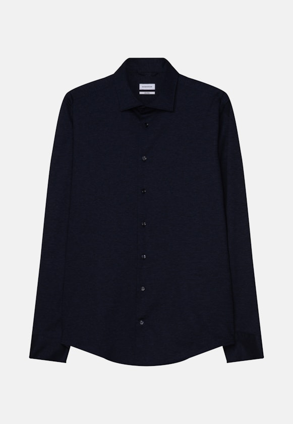 Shaped Performance shirt Uni in Dark Blue |  Seidensticker Onlineshop