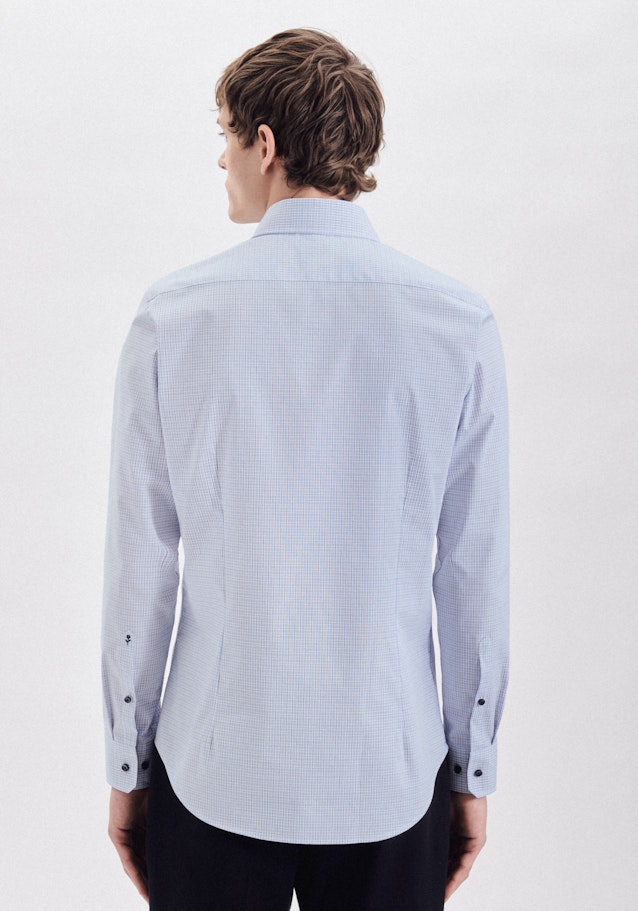 Shaped Business Hemd Karo in Hellblau | Seidensticker Onlineshop