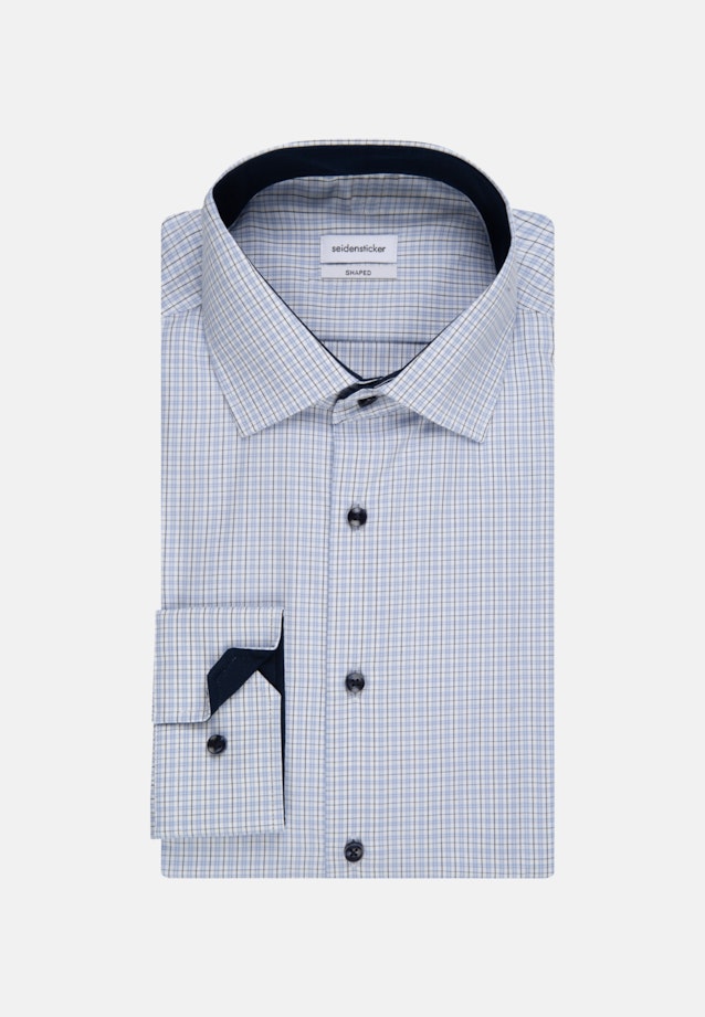 Chemise Business Shaped Popeline Col Kent in Bleu Clair |  Seidensticker Onlineshop