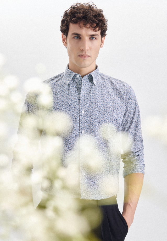 X-Slim Chemise d'affaires Imprimé in Bleu Clair |  Seidensticker Onlineshop