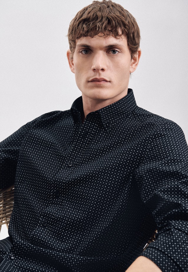 X-Slim Chemise d'affaires Imprimé in Bleu Foncé |  Seidensticker Onlineshop