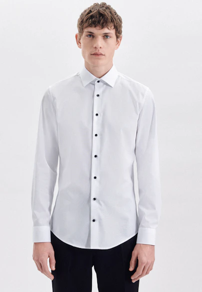 Slim Business Hemd Uni in Weiß |  Seidensticker Onlineshop