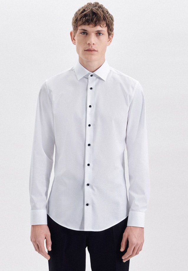 Slim Business Hemd Uni in Weiß |  Seidensticker Onlineshop