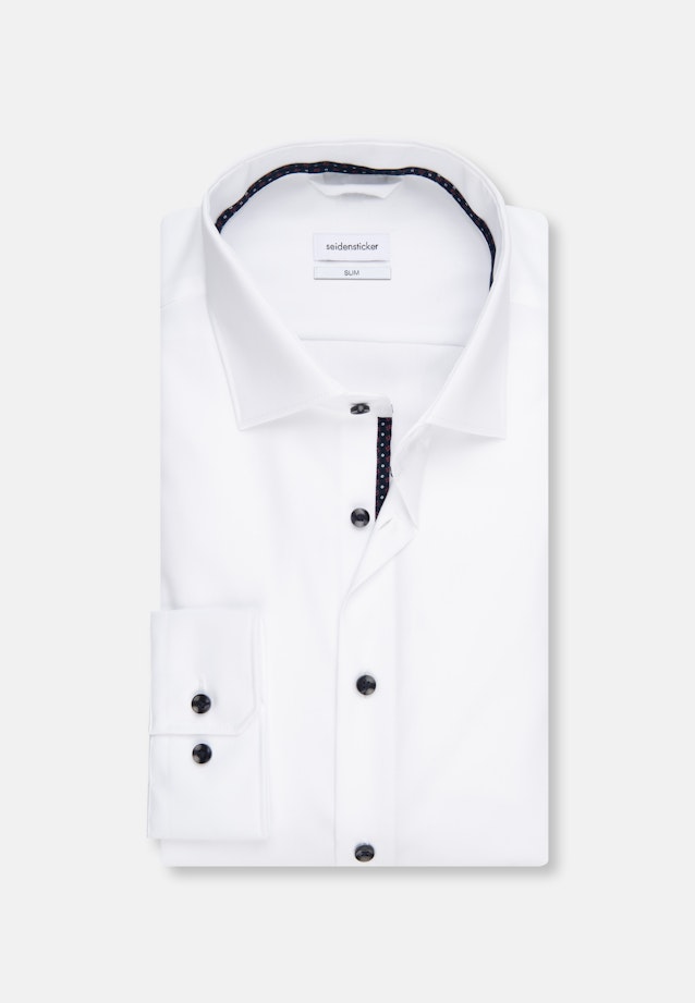 Slim Business Hemd Uni in Weiß |  Seidensticker Onlineshop