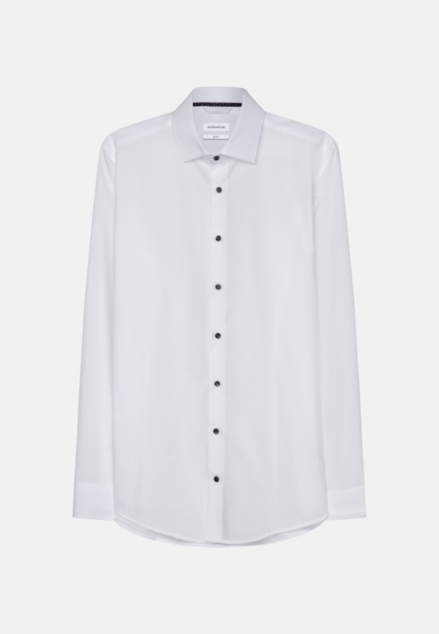 Slim Business Hemd Uni in Weiß |  Seidensticker Onlineshop