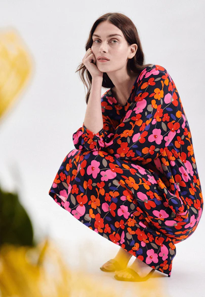 Kleid Floral in Dunkelblau |  Seidensticker Onlineshop