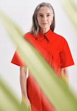 Gabardine Midi Kleid in Orange |  Seidensticker Onlineshop