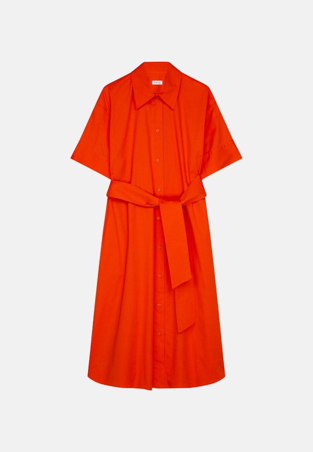 Gabardine Midi Kleid in Orange |  Seidensticker Onlineshop