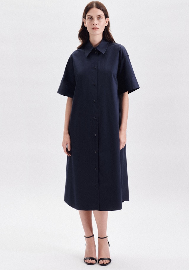 Kleid Uni in Dunkelblau | Seidensticker Onlineshop