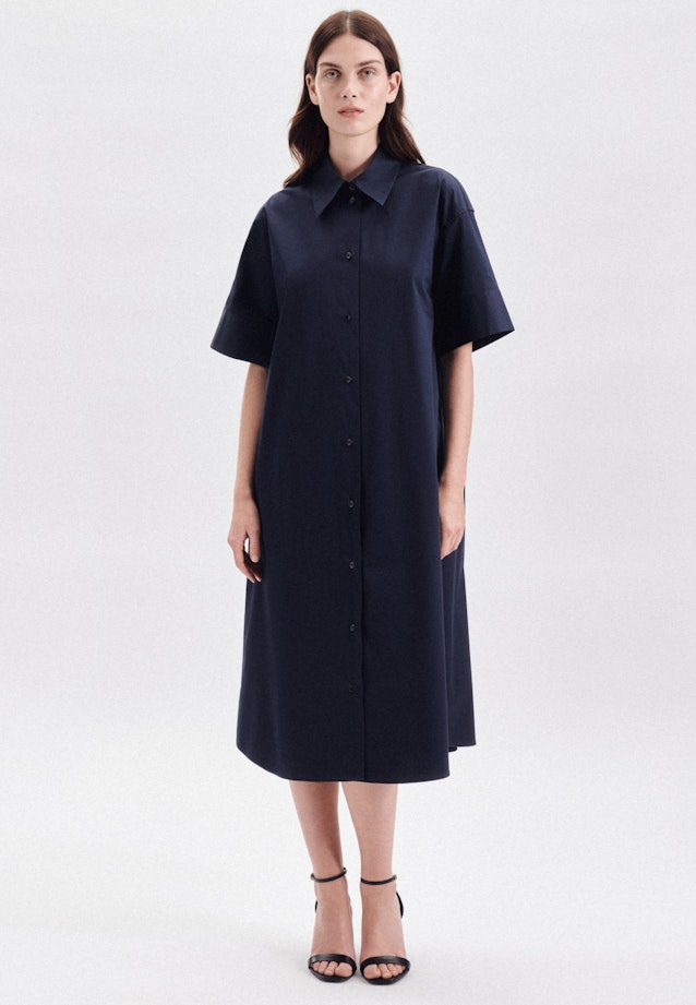Kleid Uni in Dunkelblau |  Seidensticker Onlineshop