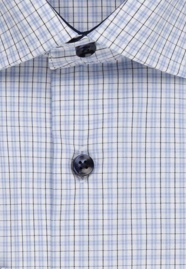 Regular Business Hemd Karo in Hellblau |  Seidensticker Onlineshop