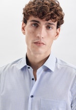 Regular Business Hemd Karo in Hellblau |  Seidensticker Onlineshop