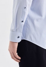 Regular Business Hemd Karo in Hellblau |  Seidensticker Onlineshop