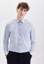 Regular Business Hemd Karo in Hellblau |  Seidensticker Onlineshop