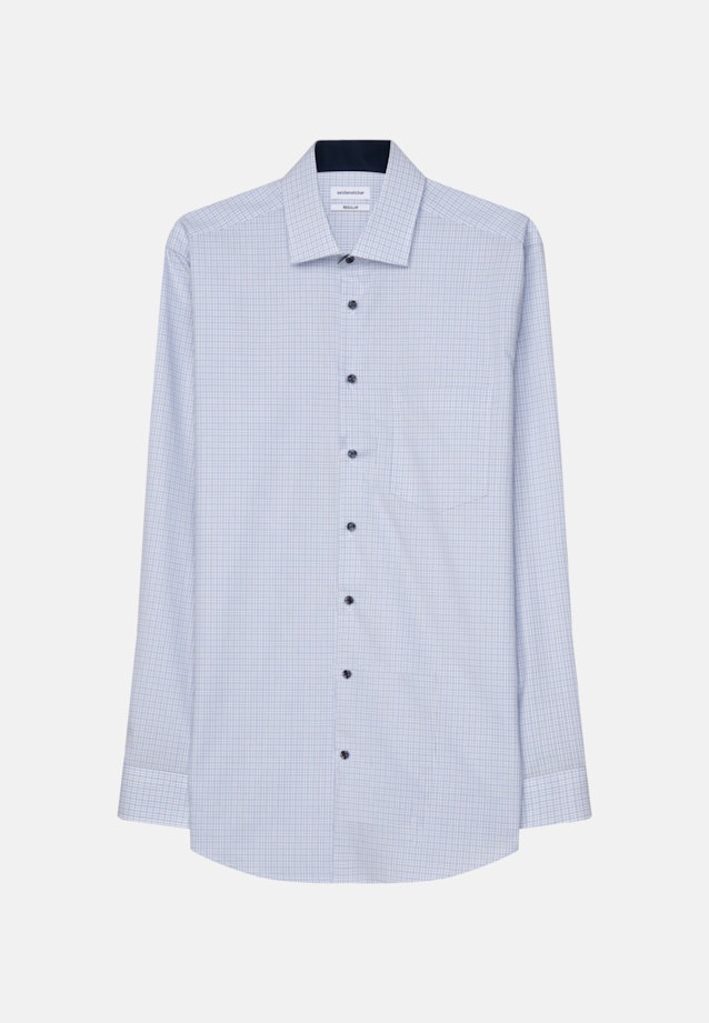 Regular Business Hemd Karo in Hellblau |  Seidensticker Onlineshop