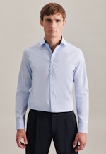 Chemise Business Slim Popeline Col Kent in Bleu Clair |  Seidensticker Onlineshop