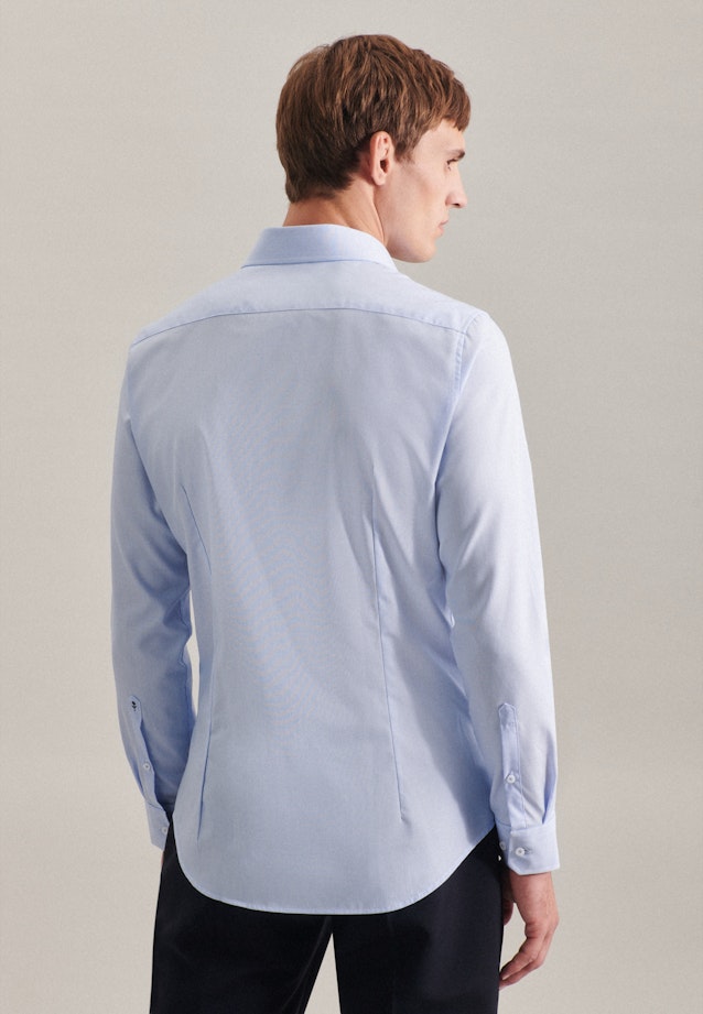 Non-iron Poplin Business Shirt in Slim with Kent-Collar in Light Blue |  Seidensticker Onlineshop