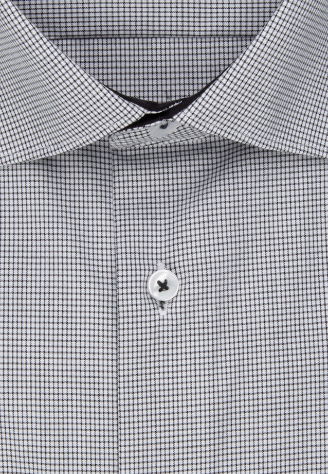 Slim Business Hemd Karo in Schwarz |  Seidensticker Onlineshop