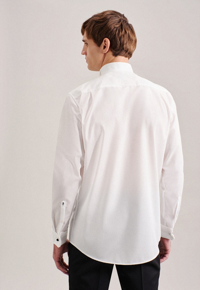 Non-iron Poplin Gala Shirt in Regular with Wing Collar in Ecru | Seidensticker Onlineshop