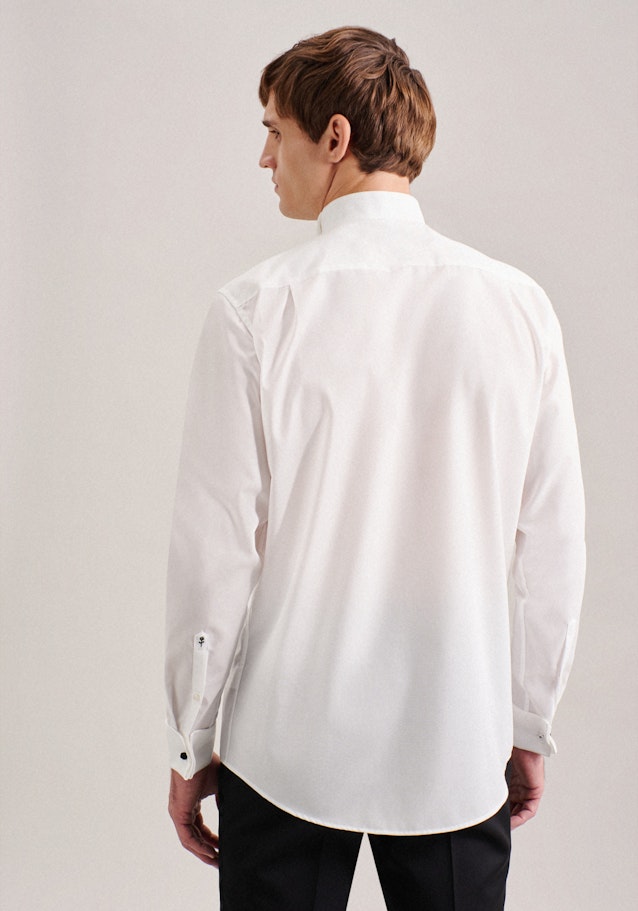 Regular Chemise de soirée Uni in Ecru | Seidensticker Onlineshop