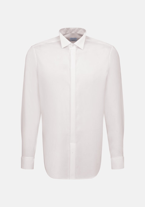 Non-iron Poplin Gala Shirt in Regular with Wing Collar in Ecru |  Seidensticker Onlineshop
