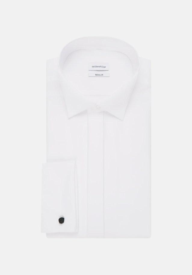 Non-iron Poplin Gala Shirt in Regular with Wing Collar in White |  Seidensticker Onlineshop