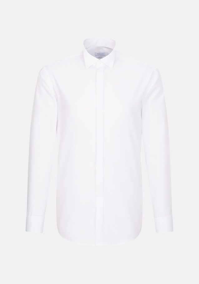 Non-iron Poplin Gala Shirt in Regular with Wing Collar in White |  Seidensticker Onlineshop