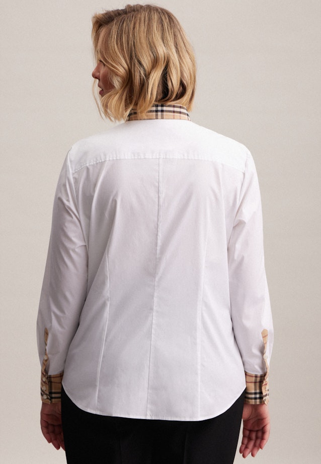 lange Arm Popeline Shirtblouse in Wit | Seidensticker Onlineshop