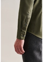 Shaped Business Hemd Uni in Grün |  Seidensticker Onlineshop