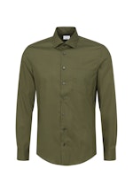 Shaped Business Hemd Uni in Grün |  Seidensticker Onlineshop