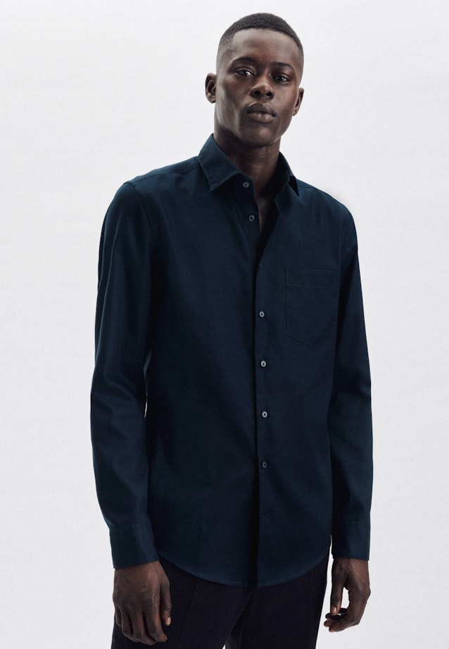 Shaped Chemise d'affaires Uni in Bleu Foncé |  Seidensticker Onlineshop