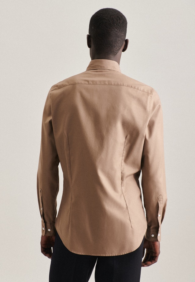 Shaped Chemise d'affaires Uni in Marron |  Seidensticker Onlineshop