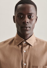 Shaped Chemise d'affaires Uni in Marron |  Seidensticker Onlineshop