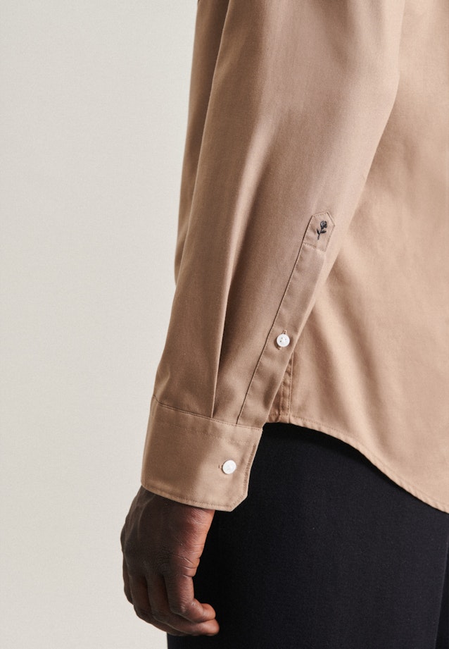 Shaped Chemise d'affaires Uni in Marron |  Seidensticker Onlineshop