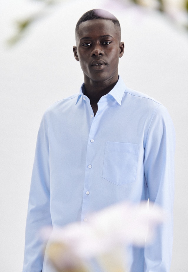 Shaped Business Hemd Uni in Hellblau |  Seidensticker Onlineshop